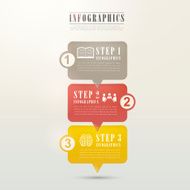 modern flat speech bubble infographic elements