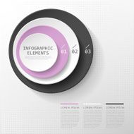 modern realistic pie chart infographic elements N2