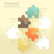 modern puzzle infographic elements N2