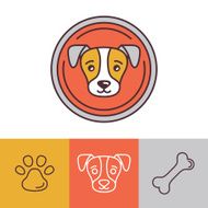 Vector dog icons and logos