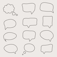 Questions speech bubbles Eps 10 vector file