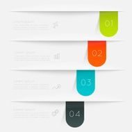 Abstract business info graphics template with icons N25