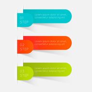 Abstract business info graphics template with icons N29