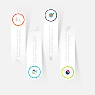 Abstract business info graphics template with icons N33