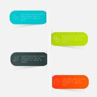 Abstract business info graphics template with icons N37