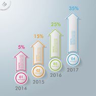 Colorful Arrows Chart Infographic Design