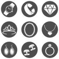 Vector Set of Jewellery Icons