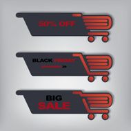 Black Friday sales vector illustration