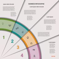 Infographic business process or workflow for project