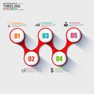 Infographics vector design template N107