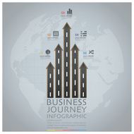 Business Journey With Global Road And Street Arrow Infographic Diagram N2