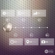 Infographic template for business design hexagonal design vector illustration