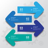Design flat shadow arrow banners graphic or website Vector EPS N3
