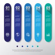 Design flat shadow step number banners graphic or website N3