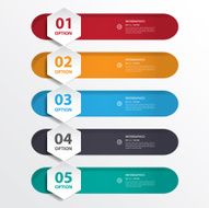 Design clean number banners template graphic or website layout N4