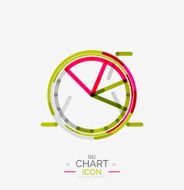 Line graph chart icon N13