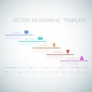 Web Infographic Timeline Template Layout With Vector Icons coul N4