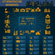 Set of elements infrastructure city vector infographics N11