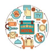 Hotel service illustration