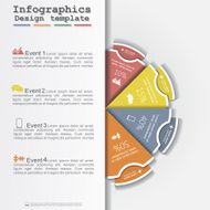 Modern business Infographics circle layout