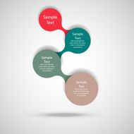 metaball colorful round diagram infographics N5