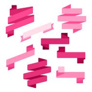 Infographics vector Creative trendy ribbon flat business financial N3