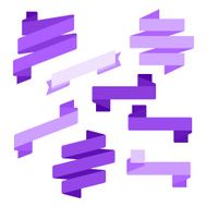 Infographics vector Creative trendy ribbon flat business financial N4