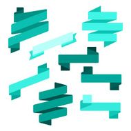 Infographics vector Creative trendy ribbon flat business financial N6