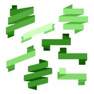Infographics vector Creative trendy ribbon flat business financial N7