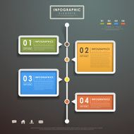 abstract flow chart infographics N5