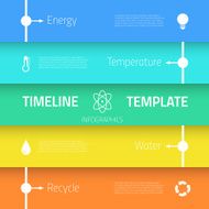 Web Infographic Timeline Template Layout With Vector Icons coul N6