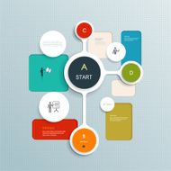 Minimal Infographics elements design Abstract circles and squares infographics N3