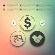 business infographic with unfocused background N38