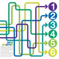 Bright infographic arrows in vector format N2