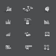 Analysis icons vector