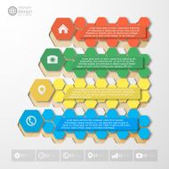 Step Infographics color template vector for business design