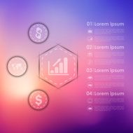 business infographic with unfocused background N39