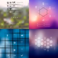 business infographic with unfocused background N41