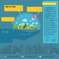 Dream destination infographics vector format