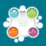 Gear Circle Infographic