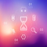 business infographic with unfocused background N42