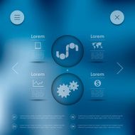 business infographic with unfocused background N50