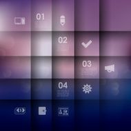 business infographic with unfocused background N51