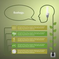 Template infographic Concept of renewable energy