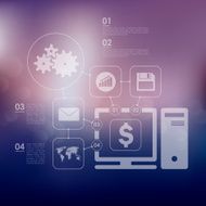 business infographic with unfocused background N53