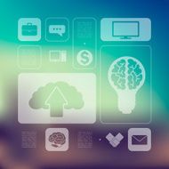 business infographic with unfocused background N55
