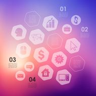 business infographic with unfocused background N57