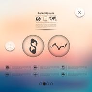 business infographic with unfocused background N58