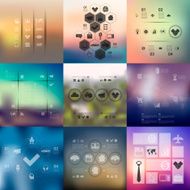 business infographic with unfocused background N59