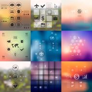 business infographic with unfocused background N60